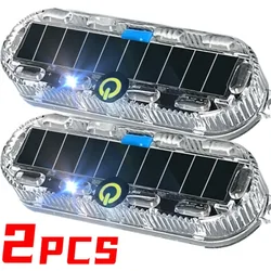 Wireless LED Solar Strobe Light Waterproof for Motorcycle Car Bike Truck Anti-collision Warning Light Signal Lamp 1/2pcs