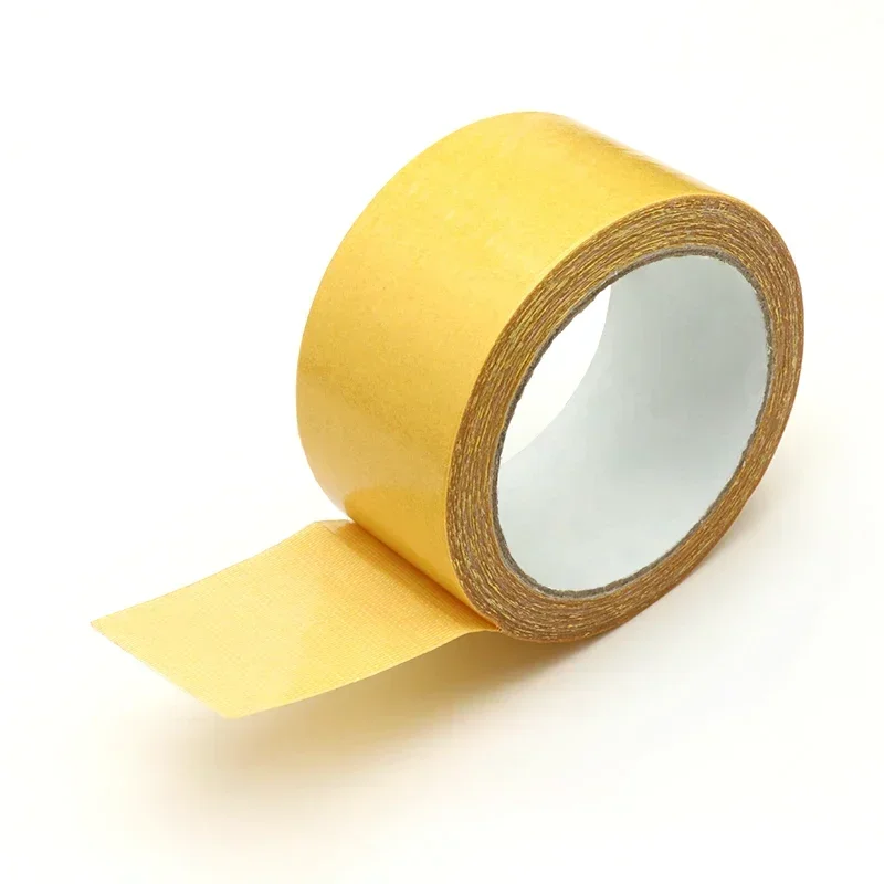 강력한 고정 얇은 양면 접착 테이프 강력한 끈적 끈적한 Traceless 방수 카펫 접착 섬유 Gummed 테이프 10m/롤