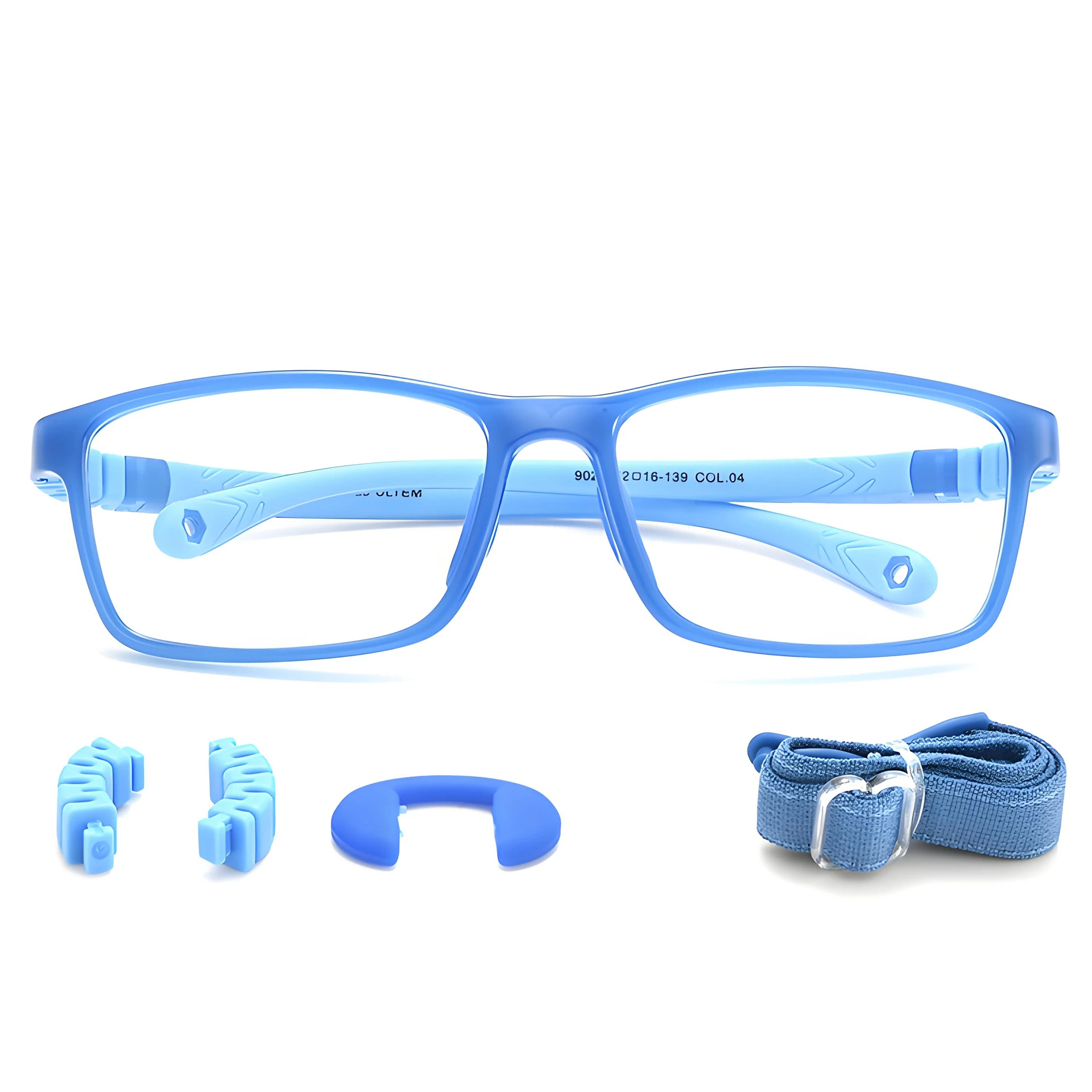 

Children's Silicone Eyeglass Frame Detachable Eyeglass Frame Description Glasses Optical Lenses With Recipe With Sports Rope