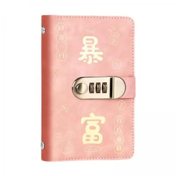 Money Saving Binder Cash Envelopes Secure Lock Design Spacious Holder Creative Gift for Daily Budgeting and Travel