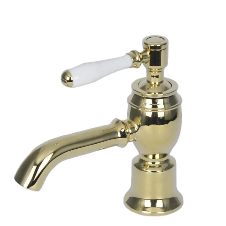 2025 Classical High-End British Style Customization Brass Deck Mounted Single Handle Tap Faucet 5 Years Warranty