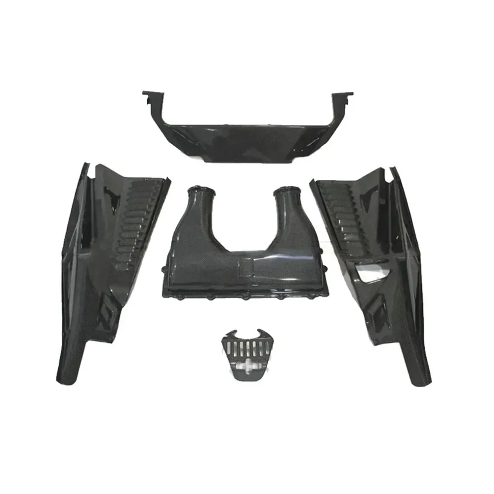 5 Pcs copertura di aspirazione della scatola dell\'aria del veicolo in fibra di carbonio a secco per Ferrari 458 Italia soffietto della presa d\'aria