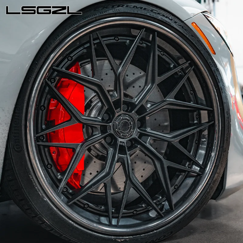 Custom Forged18 19 20 22 23 24 Inch Gloss Black Wheel Rim Deep Dish 5x114.3 5x130 5x120 5x112 for BMW audi Nissan GTR 911