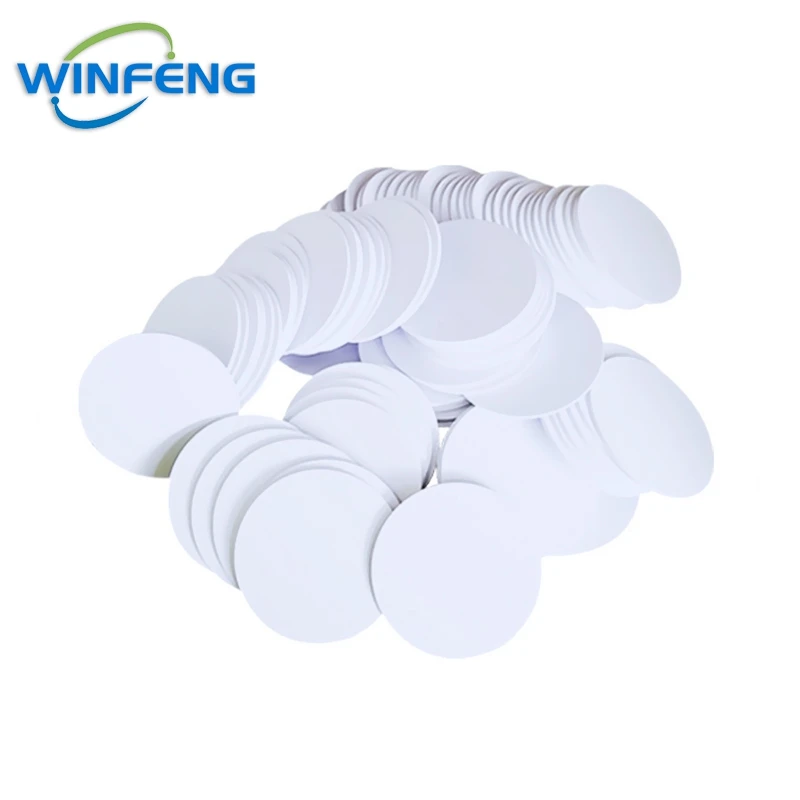 1/2/5Pcs 125KHz RFID Tags T5577 Round Coin PVC Disc Tag EM4305 Rewritable Proximity Chip Card Label For RFID Copier