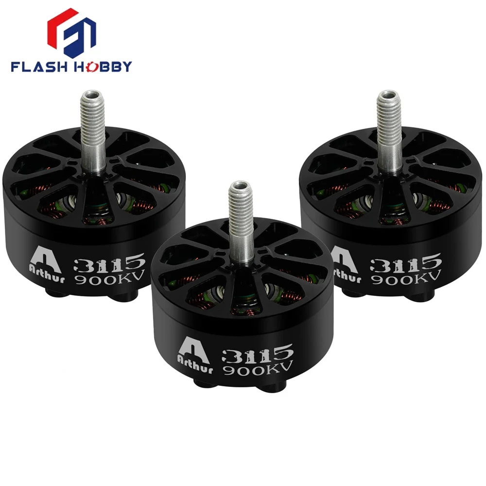 4pcs FlashHobby Flash Hobby Arthur A3115 3115 KV900 Brushless Motor 5mm Shaft For RC Fixed-wing Fpv Drone Parts Accessories