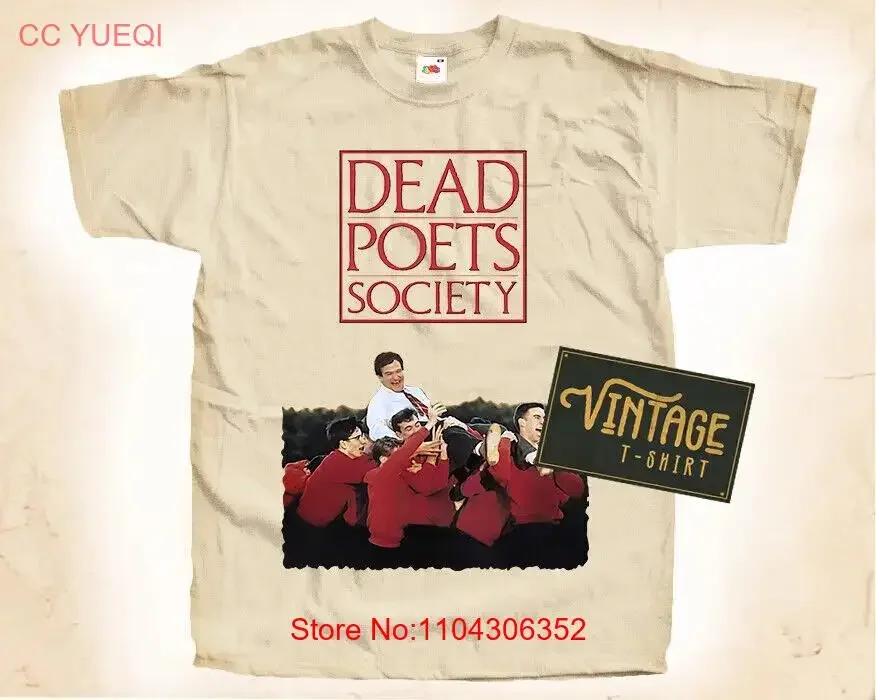 Dead Poets Society V2 T SHIRT Tee Movie Poster Vintage Natural sizes S to 5XL long or short sleeves