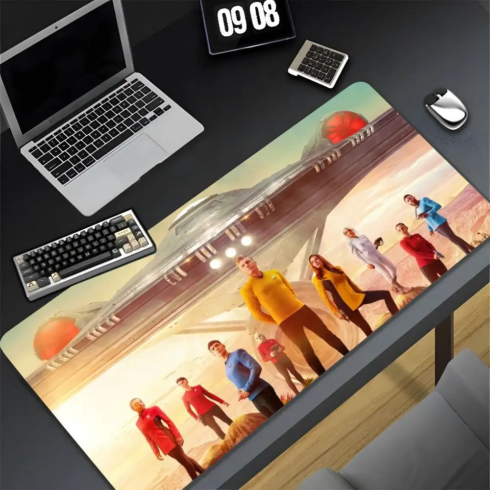 Star MovieT-Trek 클리어 마우스 패드 XXL 게이머 게임용 PC 컴퓨터 오타쿠 잠금 장치 DIY 맞춤형 사진 노트북 노트북 책상 매트