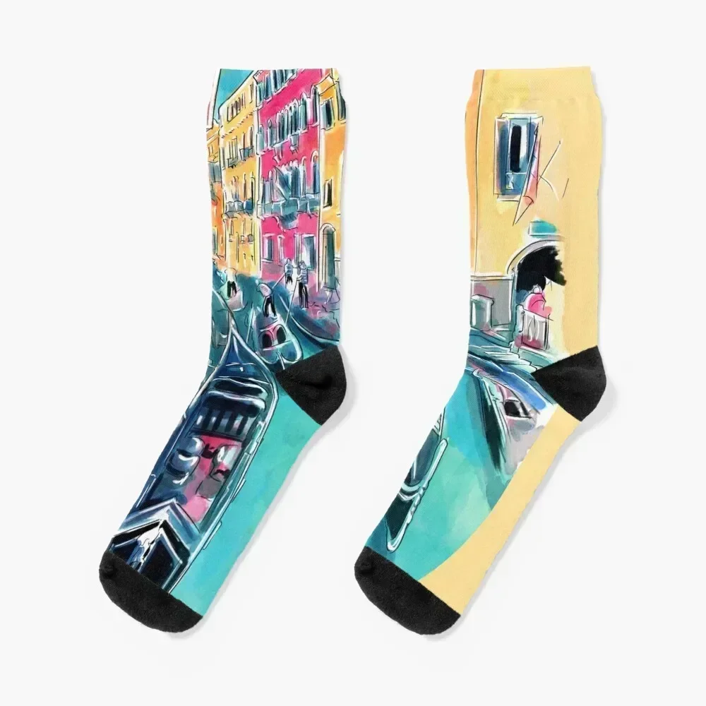 

Venezia Socks winter thermal FASHION Hiking boots anti-slip Man Socks Women's