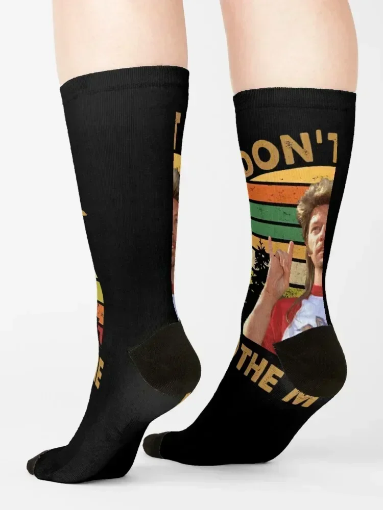 Joe Dirt Why don't you talk into the microphone Socks designer snow sheer retro Male Socks Women's
