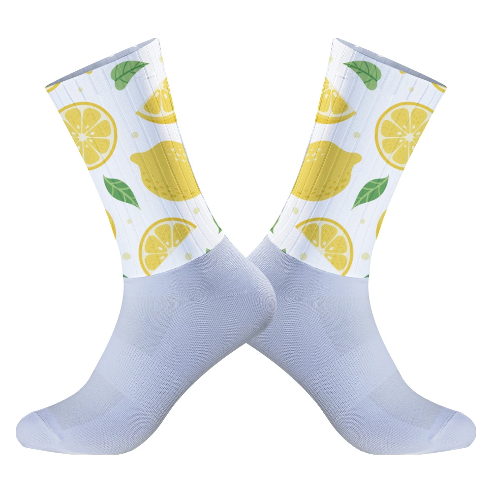 2024 neue Sommer Rad socken Fahrrad Anti-Rutsch-Silikon nahtlose Aero Socken