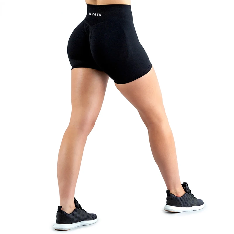 NVGTN-pantalones cortos dinámicos para mujer, ropa de medio pantalón sin costuras, suave, para Fitness, Yoga, gimnasio, correr, bicicleta, 2,0