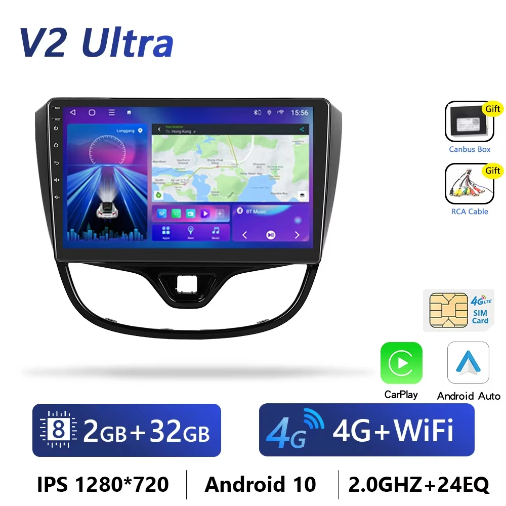 4G Carplay Android Radio Auto Multimedia Speler Voor Opel Karl Vinfast Fadil 2017-2020 Head Unit Gps Stereo Intelligente Autoradio