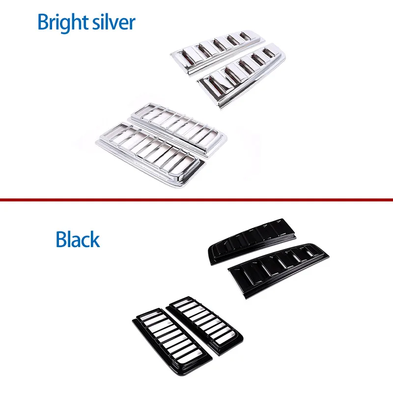For HUMMER H2 2003-2009 ABS Silver Car Rear Bumper Tail Light Cover Trim Back Lamp Protection Frame For Auto Car Accessories