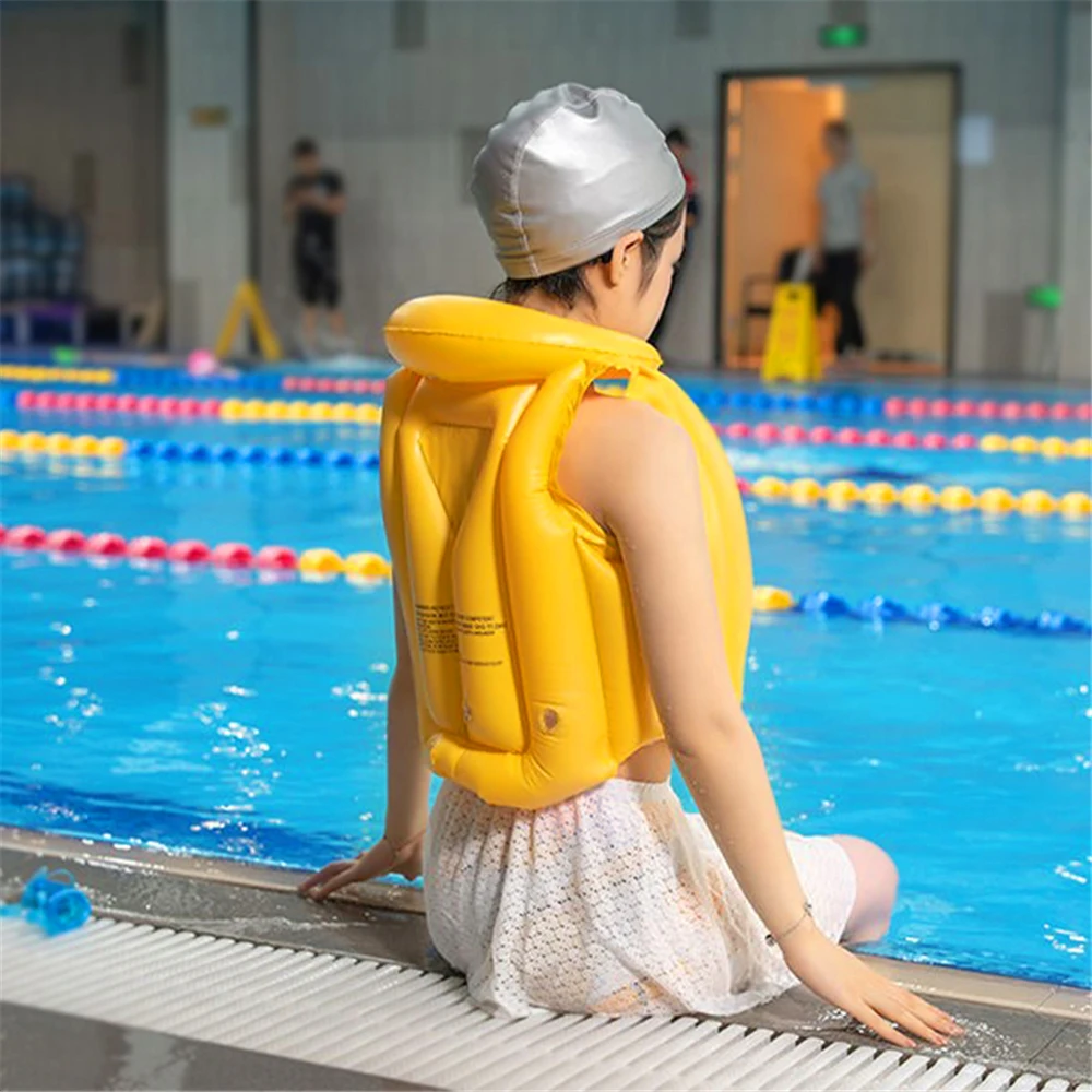 PVC Baby Life Vest Kids Children Floated Inflatable Swimsuit Swim Protector Vest Life Jacket Buoyancy Drifting Vest Swimming Aid