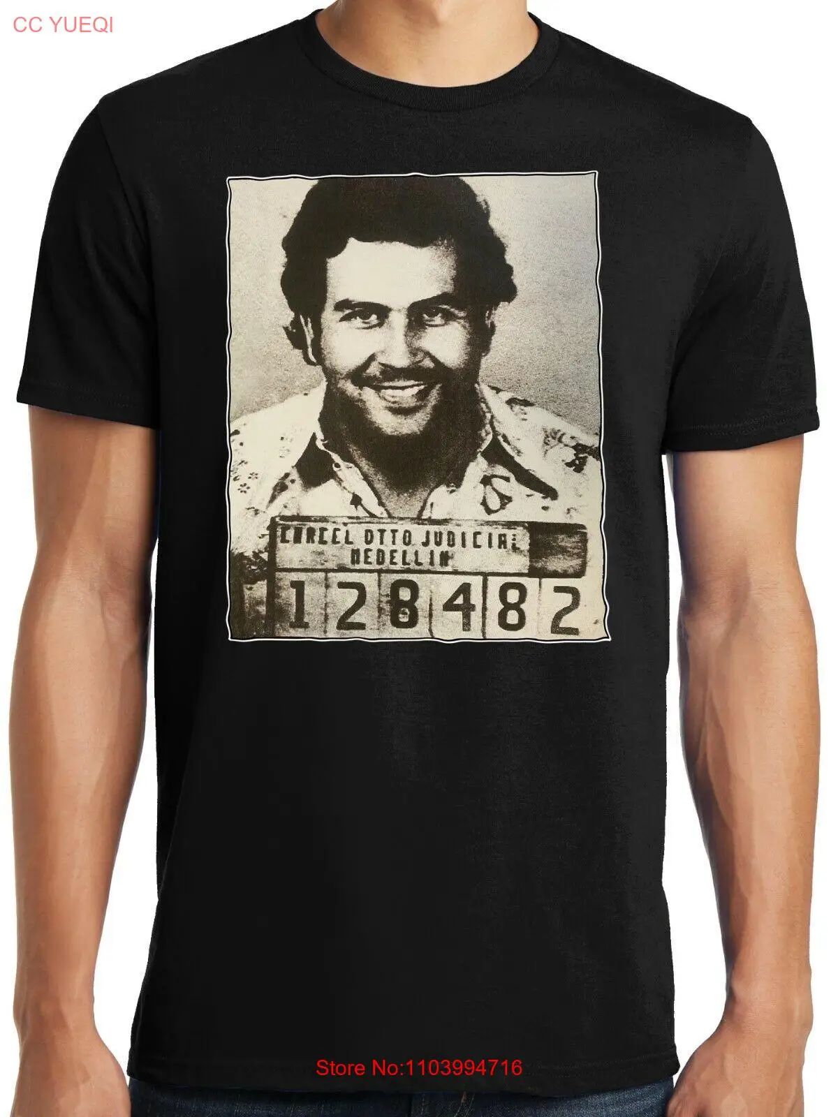 New PubliciTeeZ Pablo Escobar Mugshot S-6XL Also Up to 4XLT