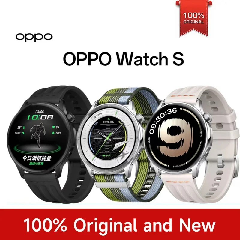 

OPPO Watch S Smart Watch1.46" AMOLED 3000 Nits Screen Dustproof IP68 IOS Android Support 330mAh Battery Sport Smartwatch