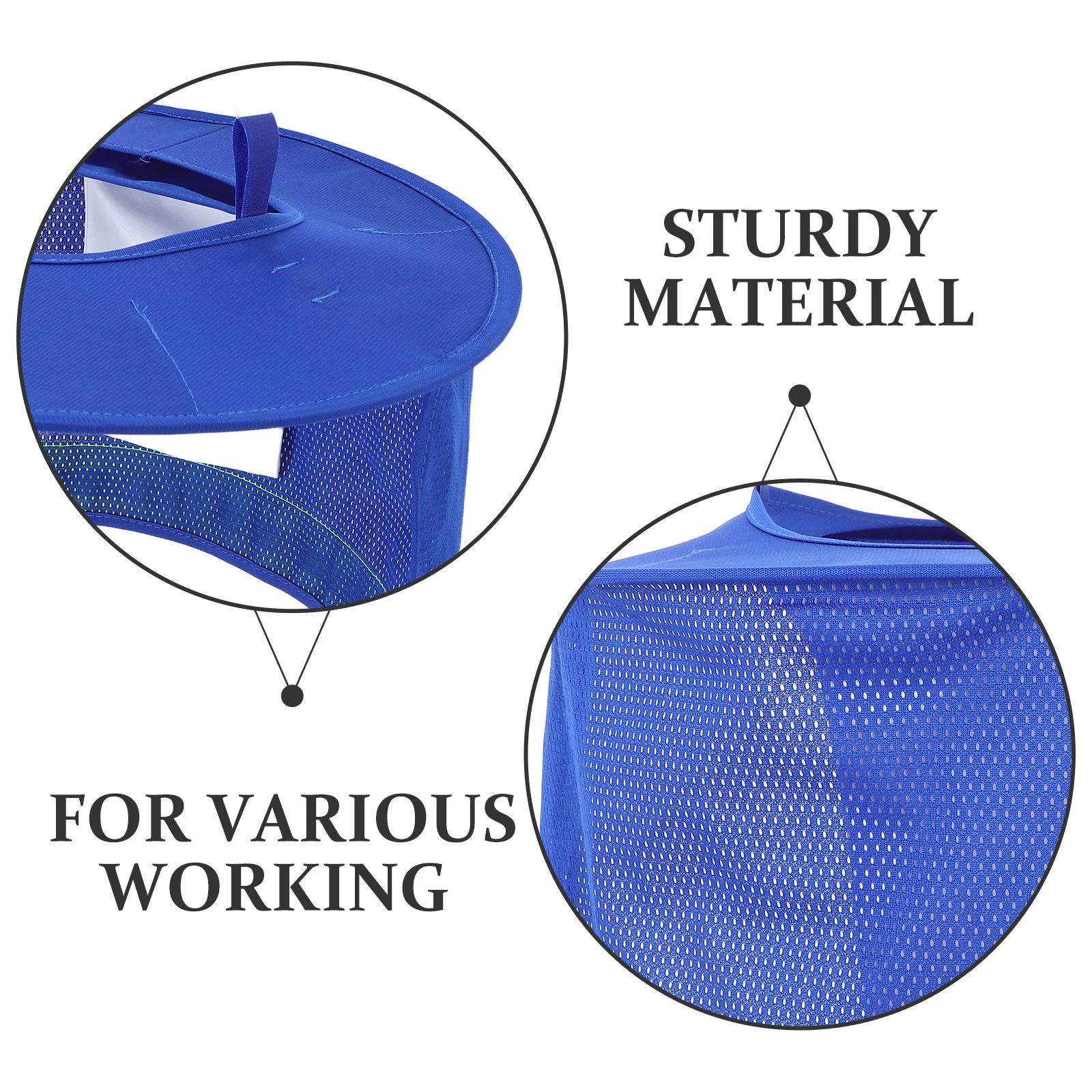 قبعة صلبة للحماية من الشمس، حافة كاملة، غطاء شبكي قابل للتعديل للرقبة للرجال والنساء، قبعة صلبة خارجية، مظلة من الشمس