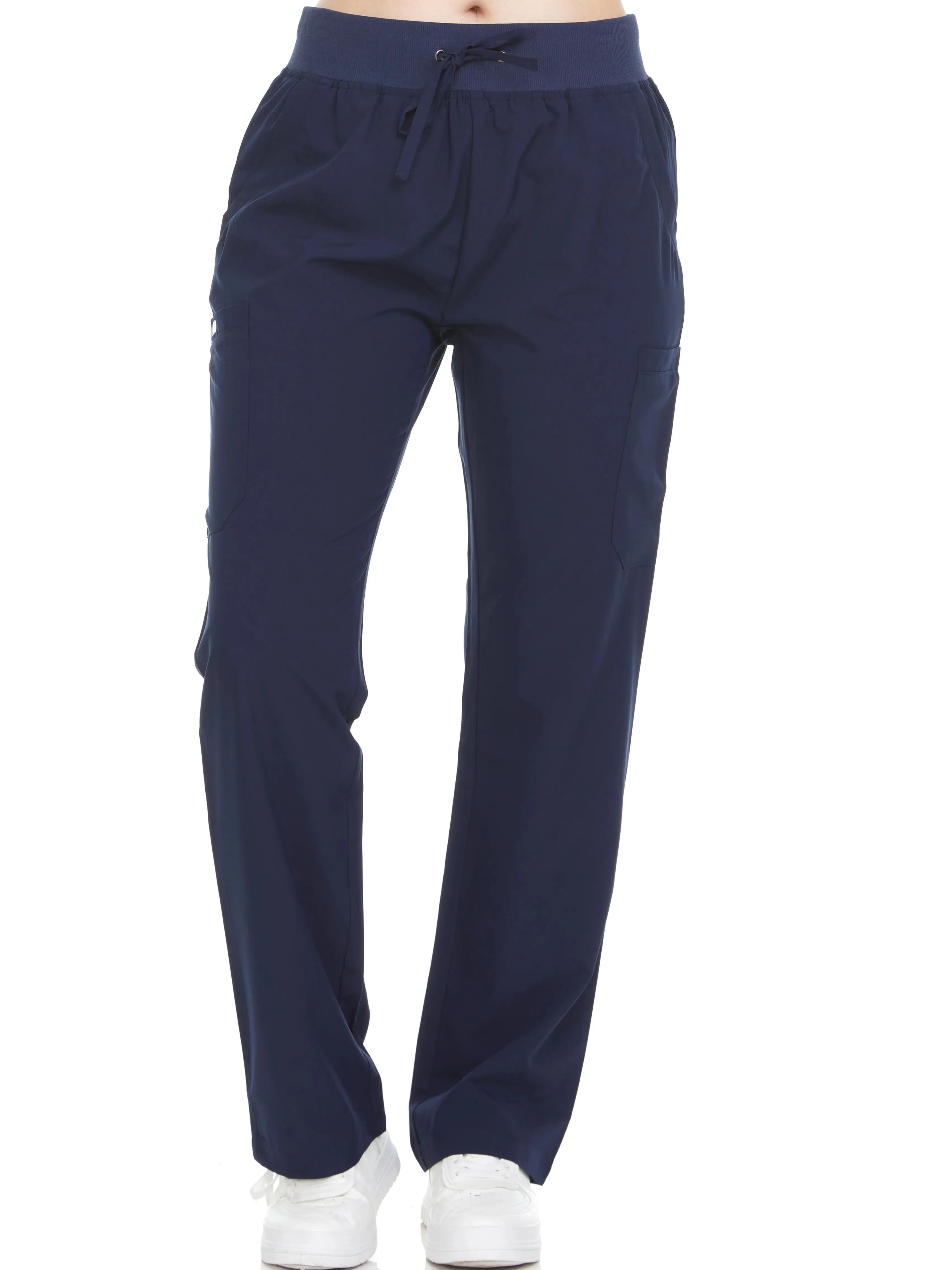 HEAL+WEAR Women's Basic Scrubs Pants Multiple Convenient Pockets. 4-Way Stretch Spandex. Wrinkle-Resistant