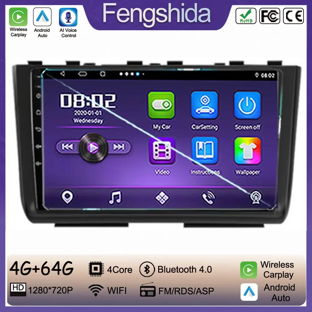 Car Radio For Hyundai Creta 2 IX25 2020 2021 5G WIFI Auto Radio Multimedia Player GPS Navigation High-Performance CPU NO 2Din