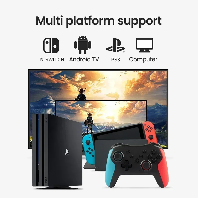 Bluetooth 2.4G Wireless Controller For Nintendo Switch Pro PC TV Box Smart Phone Tablet PS3 Tesla Shock Joystick Gamepad