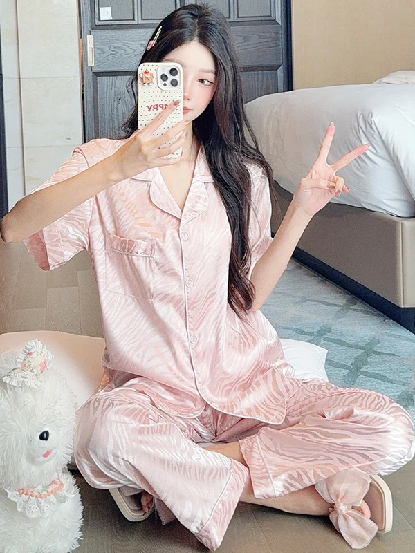 sweet-new-ice-silk-spwear-set-roupas-femininas-de-luxo-para-casa-or-sve-calcas-compridas-estampa-zebra-confortavel-primavera-a