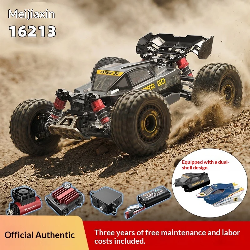 Mjx Go 1/16 Brushless Rc Car 75km H High Speed Off Road Racing Vehicle Professional Model For Adults
