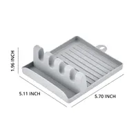 [Hot Sales] 1Pcspatula Rack Pot Lid Rack Shelves Counter Top Shovel Spoon Shelf Soup Spoon Pad Put Soup Spoon Chopsticks Holder 6