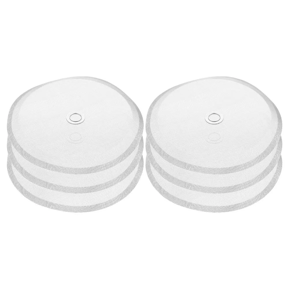 

6Pcs Coffee Filters Stainless Steel Reusable Mesh Screen for Espresso Easy Clean Time Saving Metal Coffee Filter