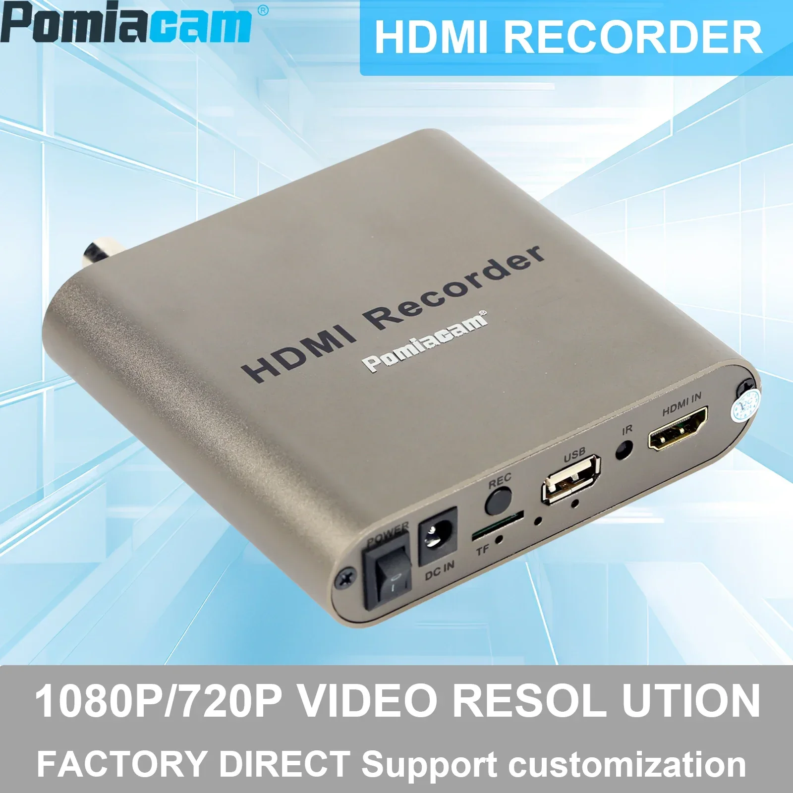 

HDMI Recorder -HDMI/VGA/CVBS HDMI Video Live-streaming Compatible Device Capture Game Video Recorder HD Video Capture Box