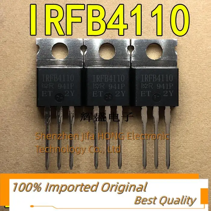 10PCS/Lot  IRFB4110 IRFB4110PBF IR TO-220 N-Channel  MOSFET 180A100V Best QualityReally Stock Original