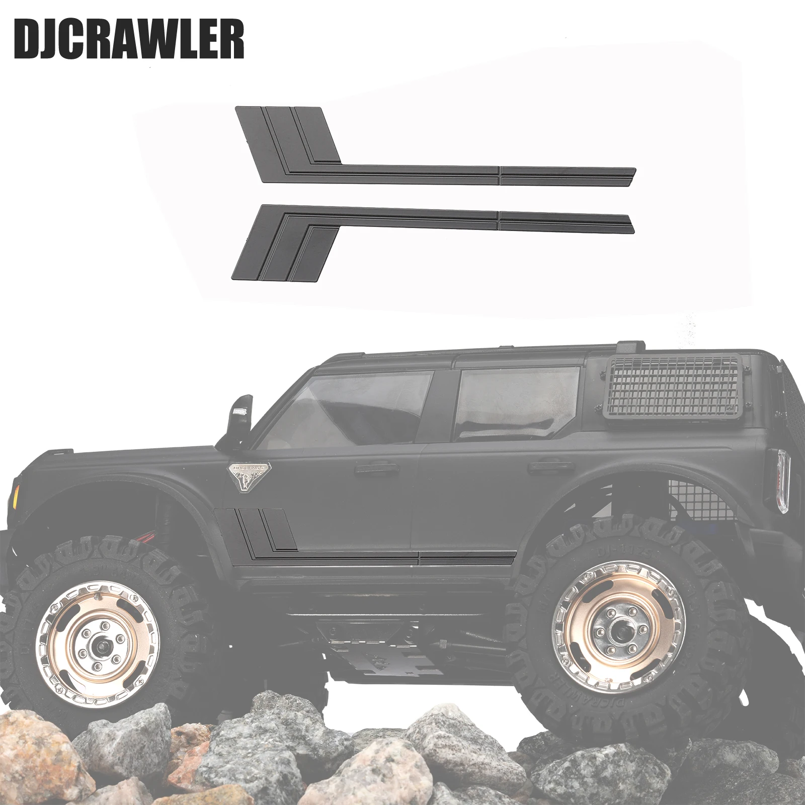 Anti-Scratch Faixa Chassis Armor Hood, DJ 1/18 KIT, Telhado Rack, Faixa de Armadura, Carro Modificado, TRX-4M, Peças de Atualização, Acessórios