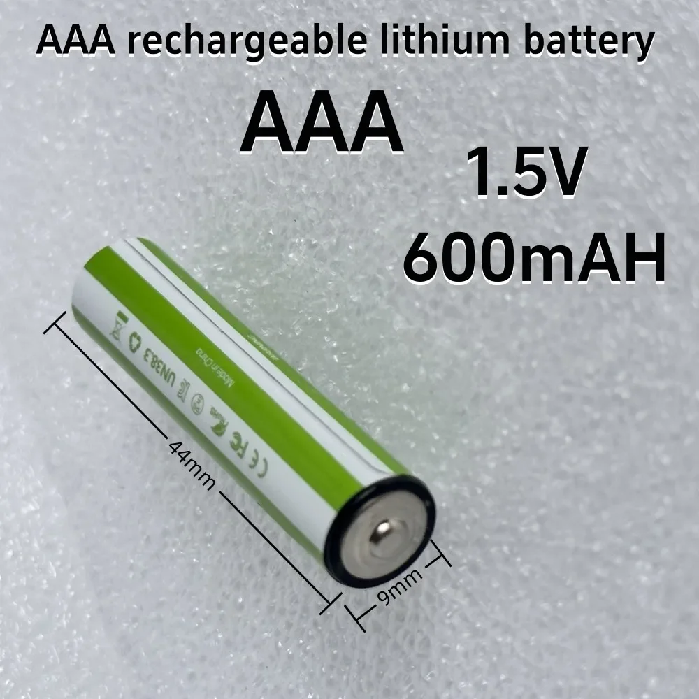 Rechargeable Li-ion Battery AA AAA 1.5V 2500mAh / Type-C Cable Included / Pinky Battery