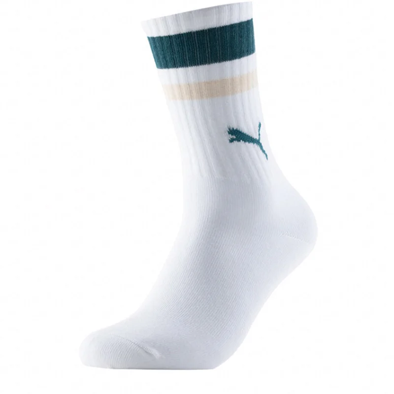 Puma men's and women's simple casual comfortable breathable commuting socks, soft and skin-friendly tube socks 947630-04