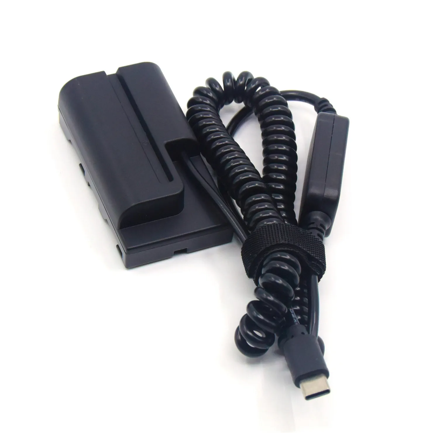 NP-F550 Dummy Battery USB C Adapter Full Decoded Replacement of NPF750/960 for Sony Camera Compatible with LED video light