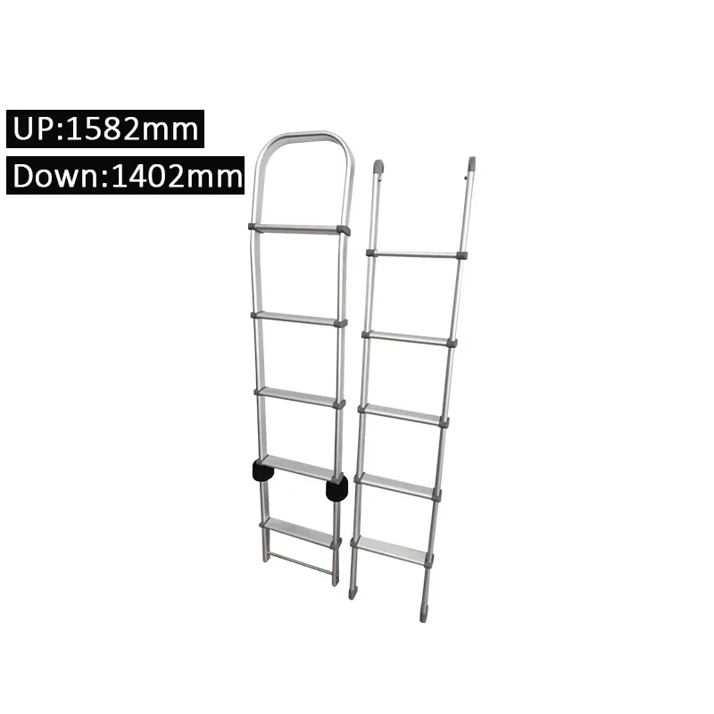 Escalera plegable Exterior de acero inoxidable de aleación de aluminio de alta calidad, Carava interior y exterior antioxidante