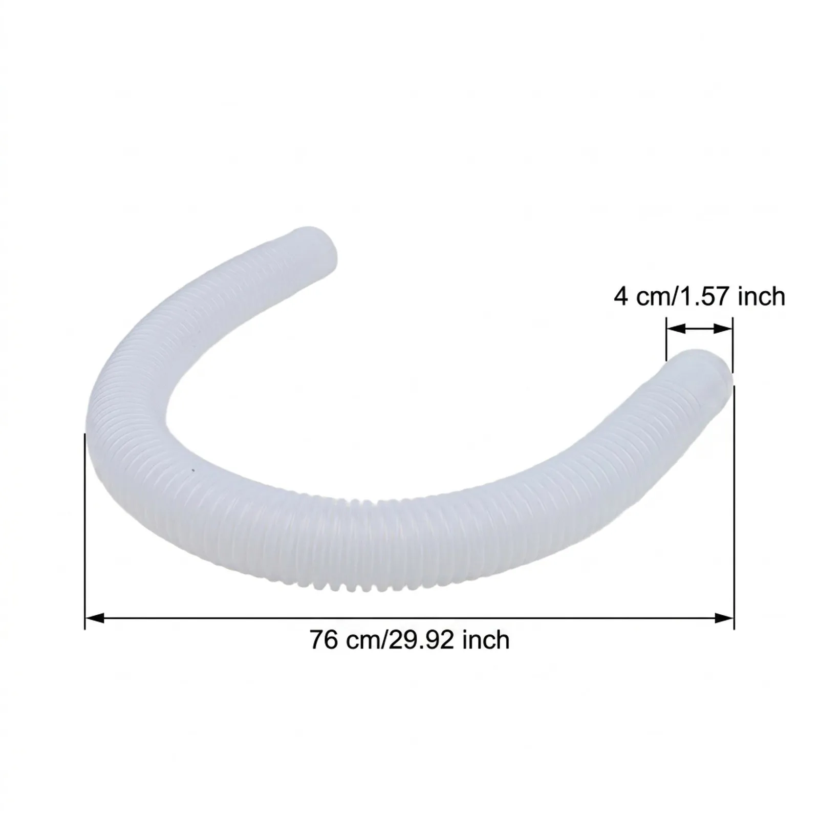 White Vinyl Pool Skimmer Hose Replacement 4x76cm For Intex For Surface 10531 29083 Swimming Pool Cleaning Filter Tube Accessory
