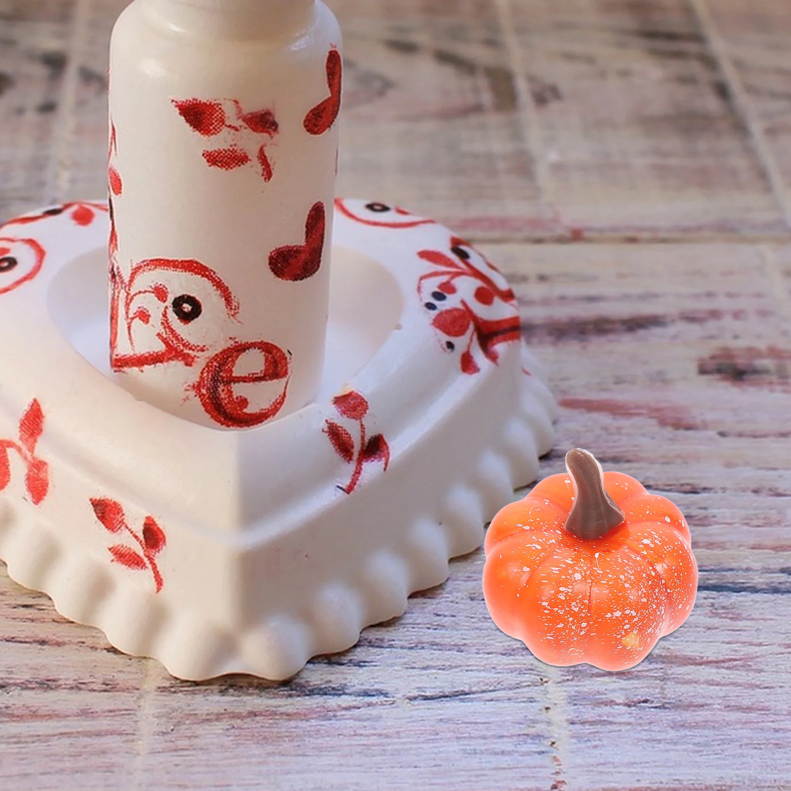 

12 Pcs Outdoor Simulated Pumpkin Ornament Halloween Orange Foam Artificial Pumpkins Decor