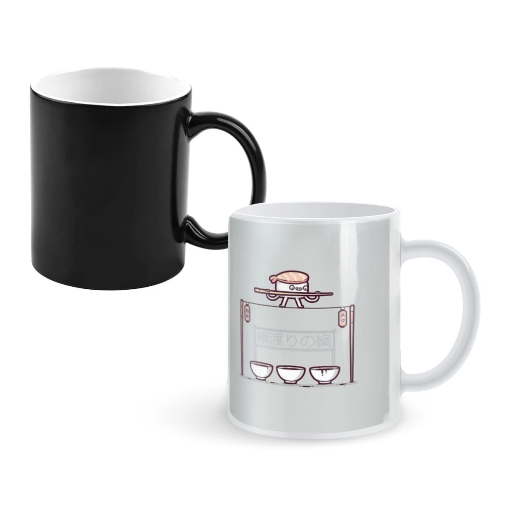 

Sushi tightropeCoffee Mugs And Mug Creative Color Change Tea Cup Ceramic Milk Cups Novelty Gifts