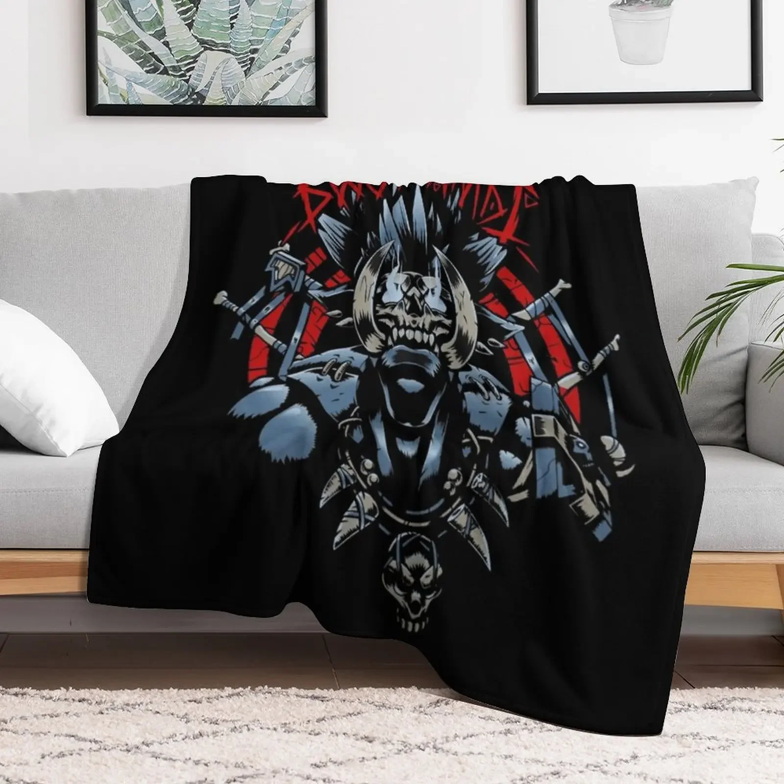 Bwonsamdi Classic T-Shirt Throw Blanket Travel Sofas Blankets