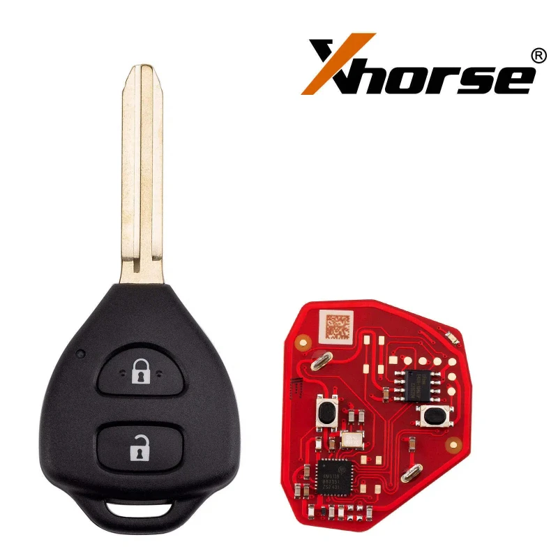 New Xhorse XKTO25EN VVDI Universal Remote Key 2nd Generation for Toyota Type 2 Buttons Wireless Programming Old XKTO05EN