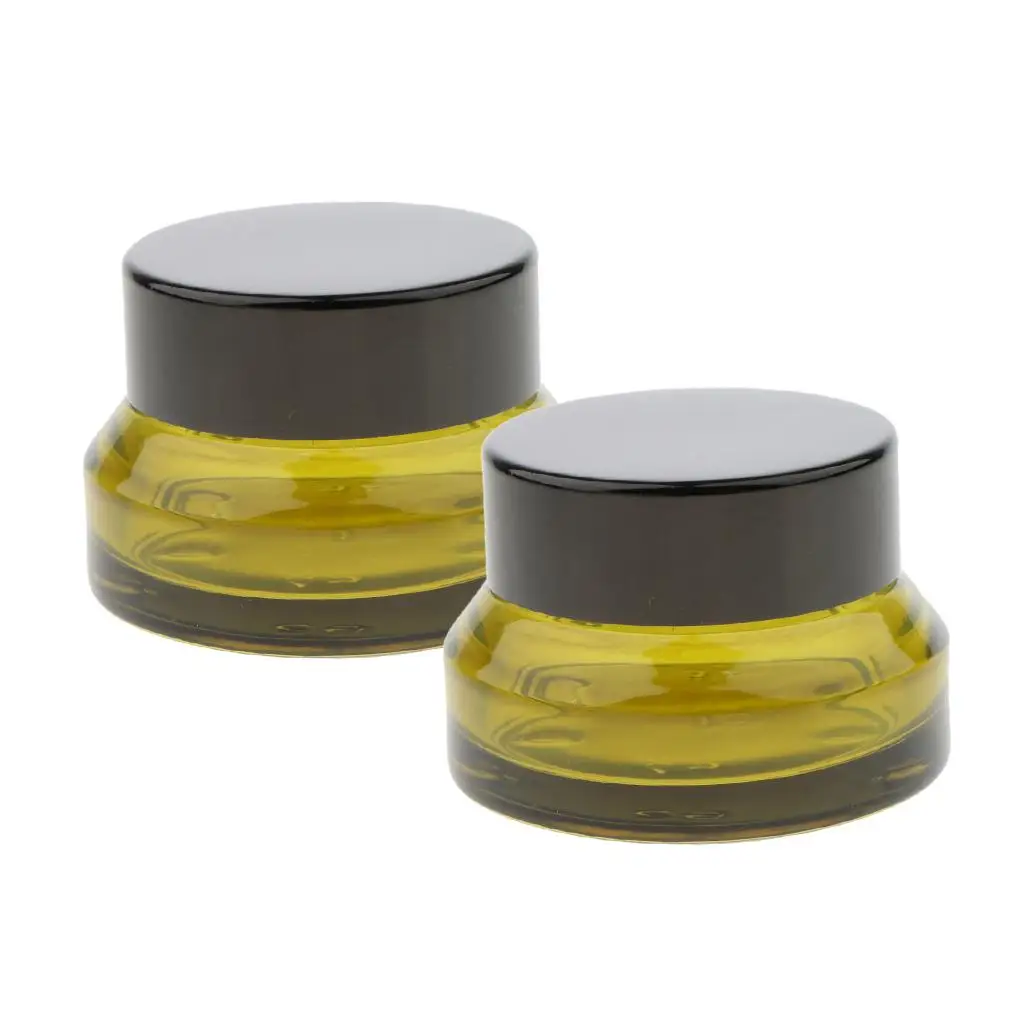 Refillable Empty Cosmetic Jar Glass Makeup Pot Skincare Container Travel Essential Oil Bottle for Beauty