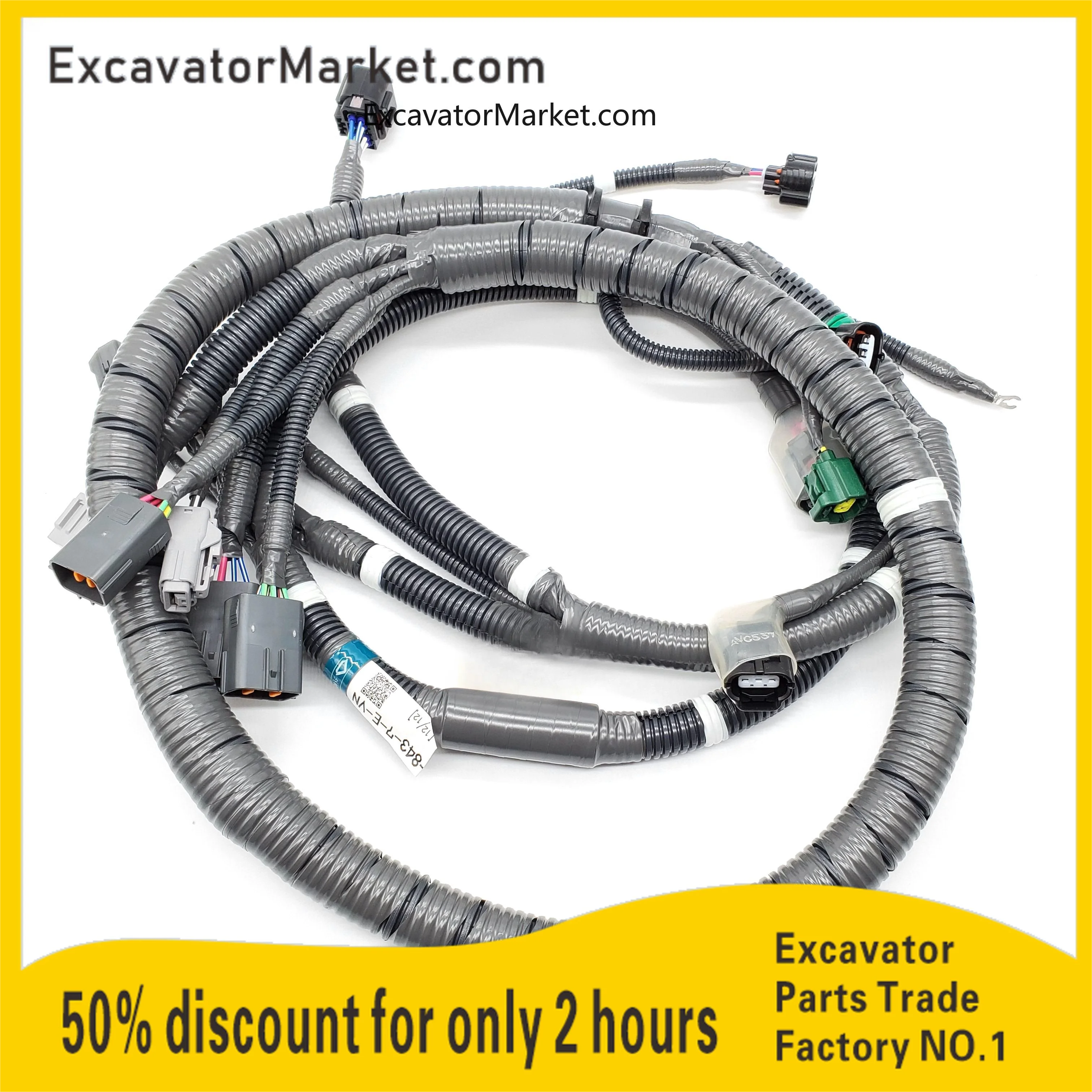 Excavator Parts For Hitachi Sumitomo Case Isuzu 4HK1 6HK1 Electronic Injection Original Engine Wire Harness