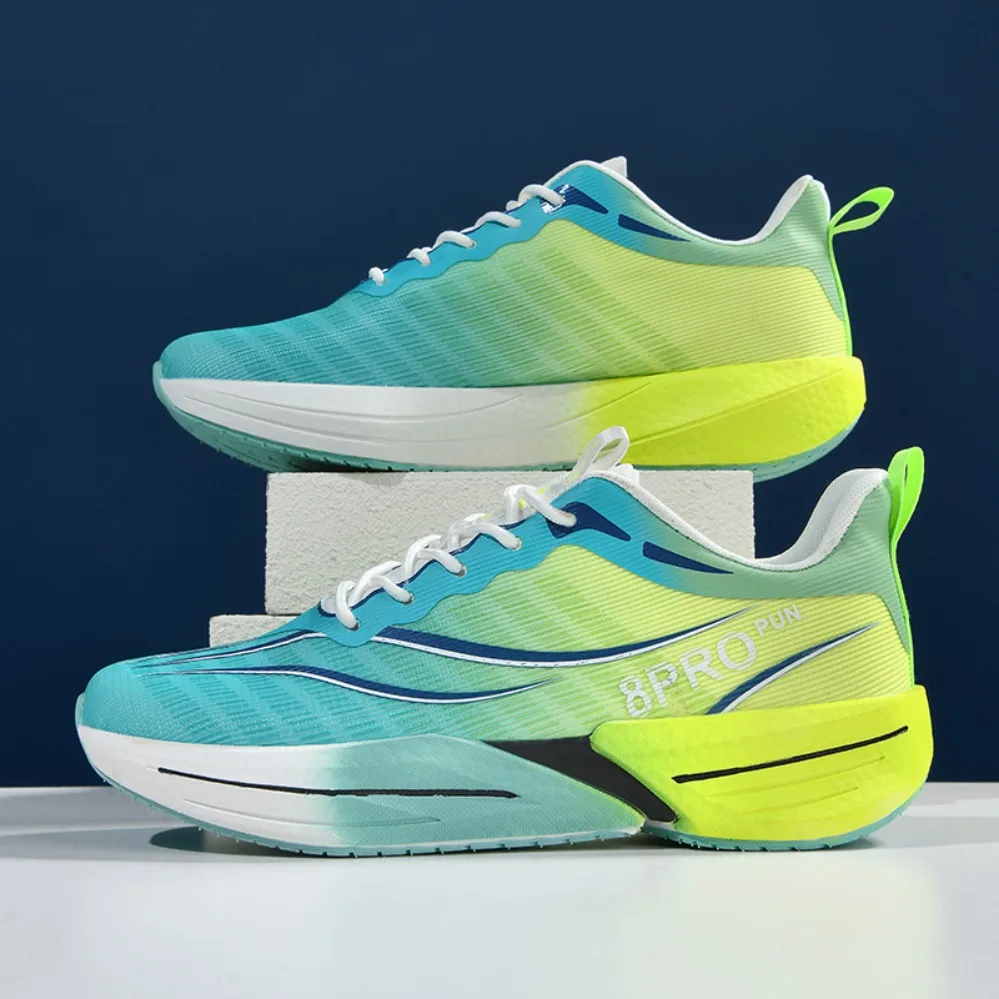 

New Marathon Air Cushion Men Sports Running Shoes Breathable Lightweight Women's Comfortable Athletic Nonskid Sneakers