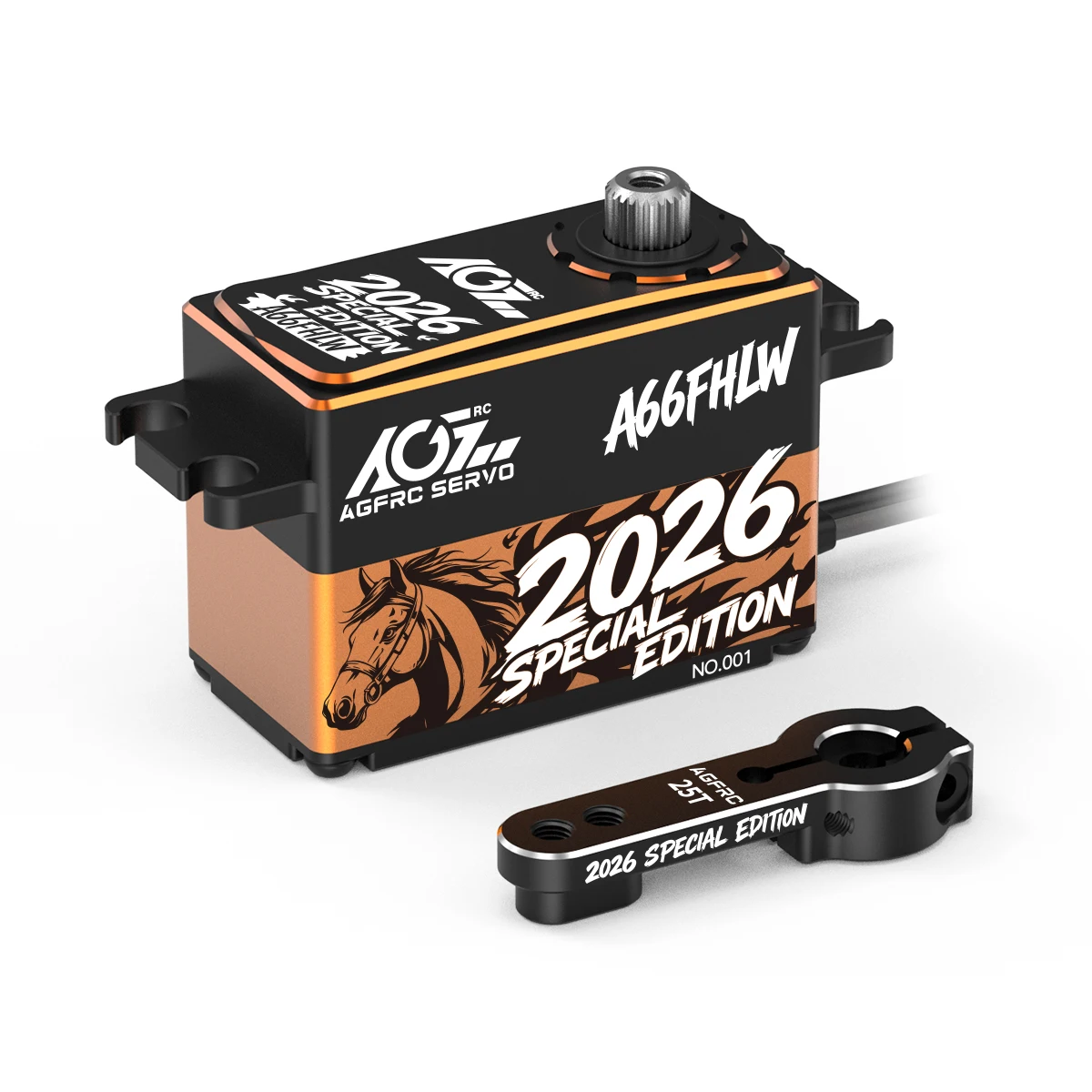 AGFRC A66FHLW 2026 Special Edition 60KG Super Torque 0.100Sec 4-Pole Steel Gears Brushless Waterproof Servo For Most RC Cars