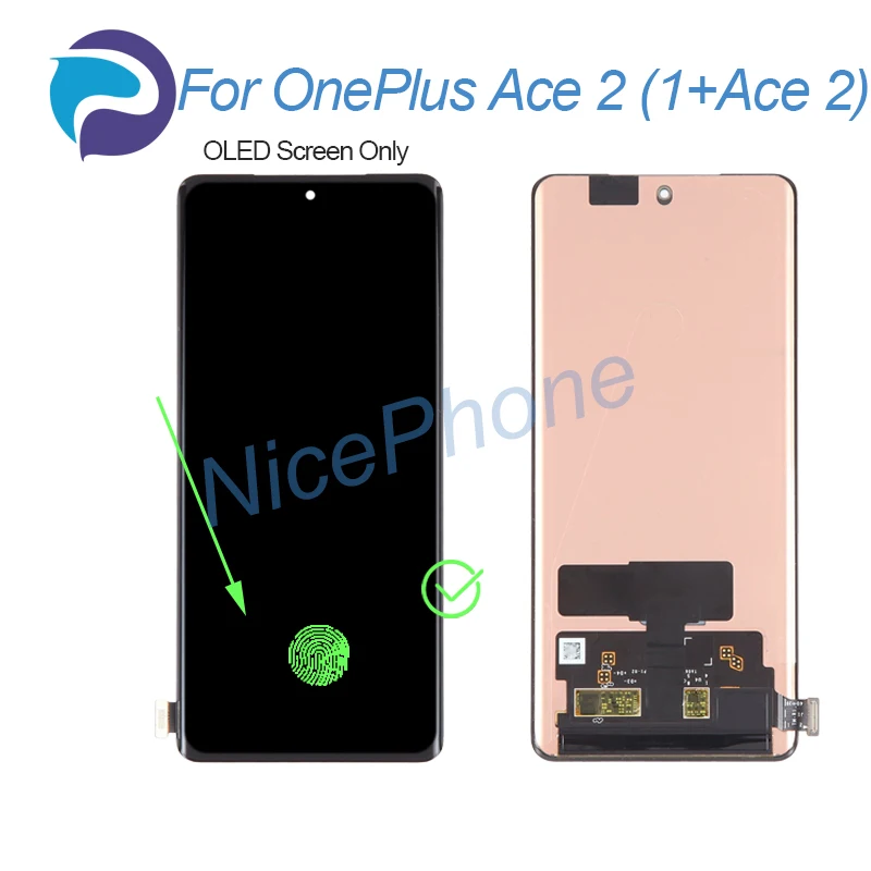 for ONEPLUS Ace 2 LCD Screen + Touch Digitizer Display 2772*1240 PHK110 1+Ace 2 LCD Screen Display