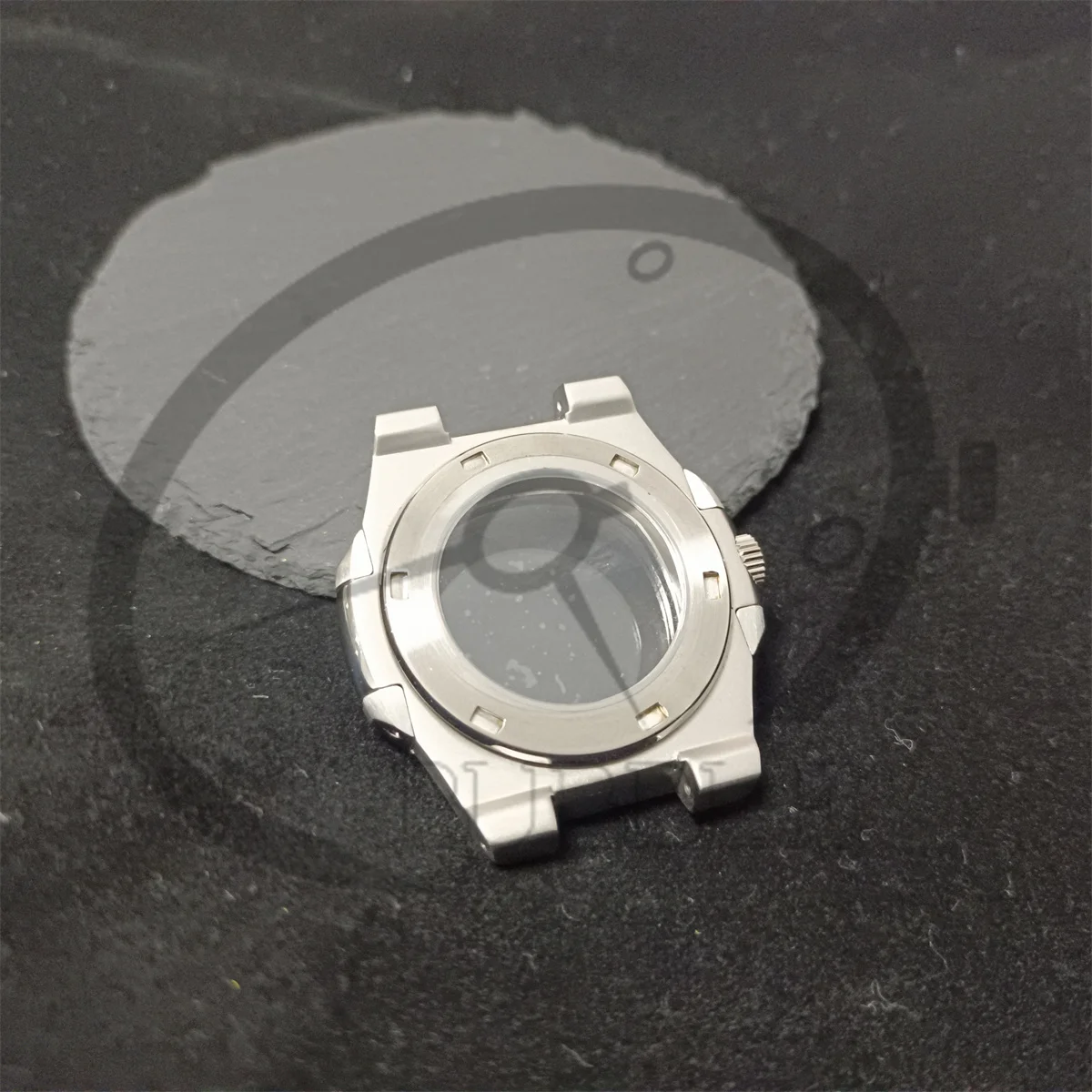 Серебряный корпус для часов из нержавеющей стали с сапфировым стеклом, 41 мм, подходит для японских часов NH35/364R с автоматической установкой сердечника машины