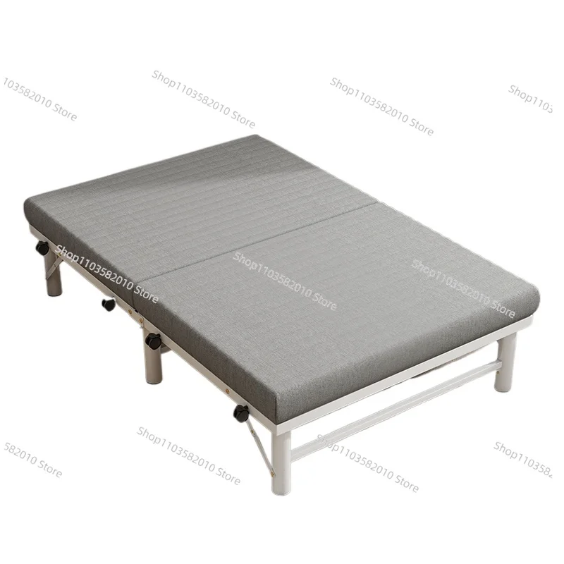 Household folding bed Adult reinforced single bed Office lunch break Siesta bed Small apartment Shared  Hotel extra