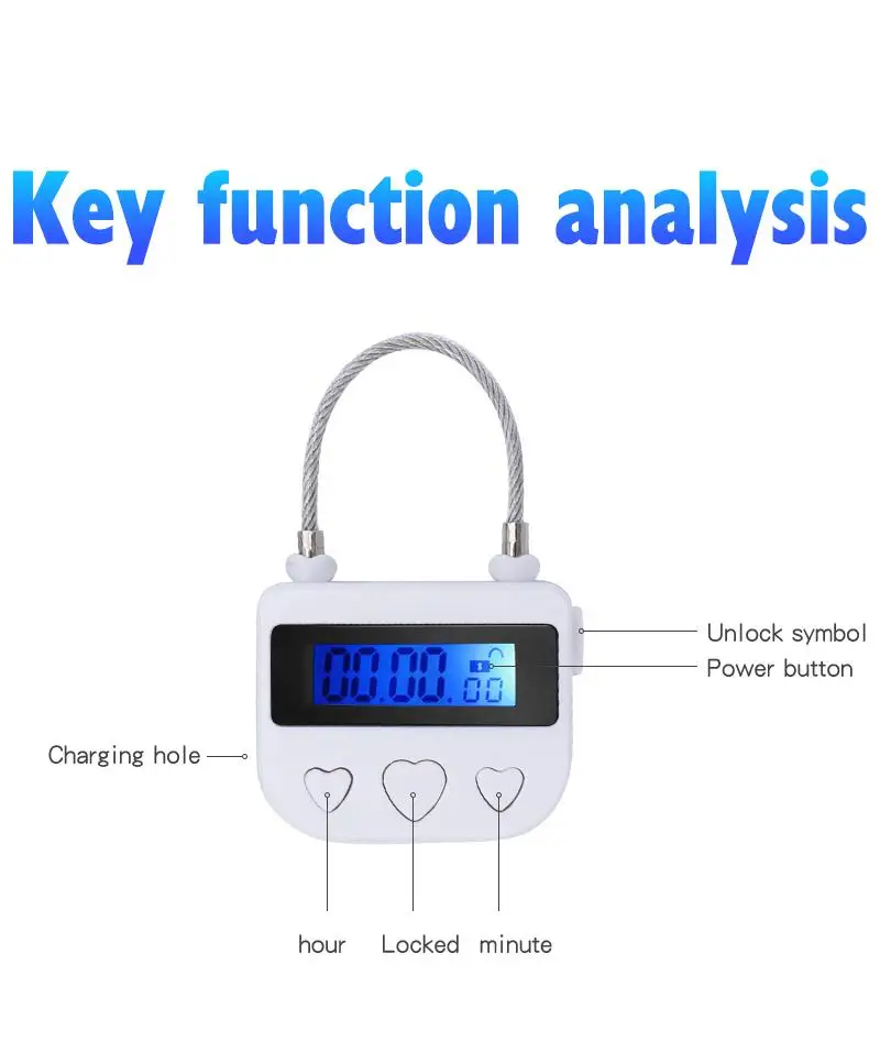 Electric Shock CB6000 Cock Cage Sex Ball Stretcher BDSM Timer Lock Chastity Belt Penis Ring SM Male Sex Tools Electro Stimulator view 6