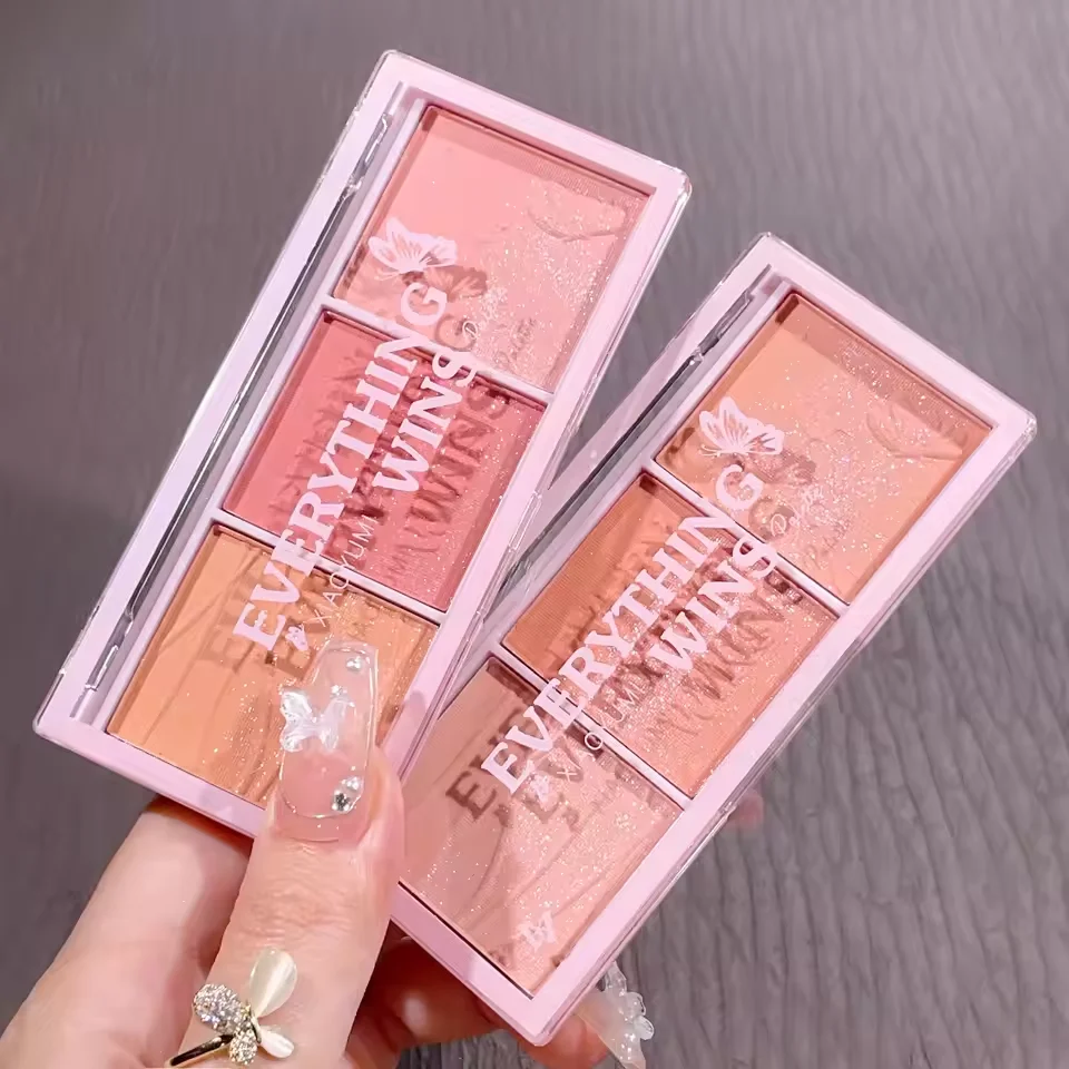 อายแชโดว์บลัชออนสามสี Secret Garden โทนนมอัลมอนด์ ชานม แต่งหน้าโทนนู้ด สีธรรมชาติ ติดทนนาน