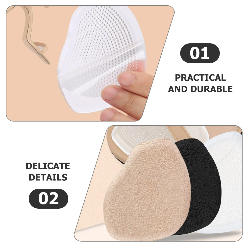 

Forefoot Pads 3 Pairs High Heel Half Size Insoles Anti Slip Women Shoes Support Non S Cushions Inserts